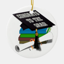 Ornamento De Metal Livro "FELICITA AO FORMANDO" Diploma