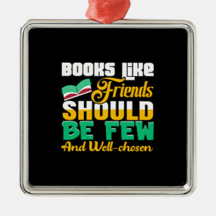 Ornamento De Metal Livros De Professores Como Amigos Devem Ser Poucos