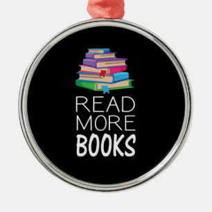 Ornamento De Metal Livros - Leia Mais Livros