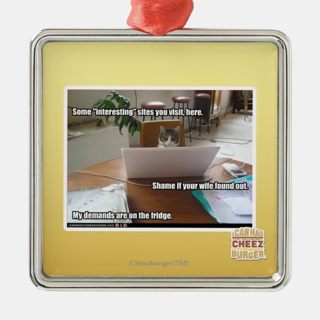 Ornamento De Metal Locais interessantes (Frente)