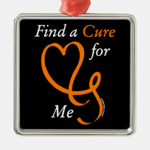 Ornamento De Metal Localizar um Cure/Heart/Me...RSD/CRPS