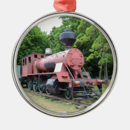 Ornamento De Metal Locomotiva a Vapor Americana Antiga