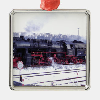 Ornamento De Metal locomotiva ferroviária a vapor estação