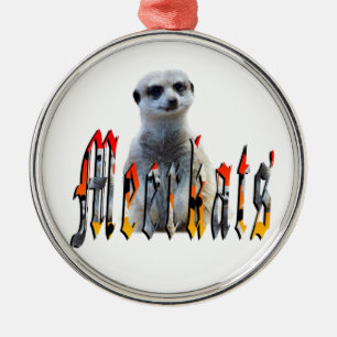 Ornamento De Metal Logotipo De Imagem De Meerkat E Meerkats,