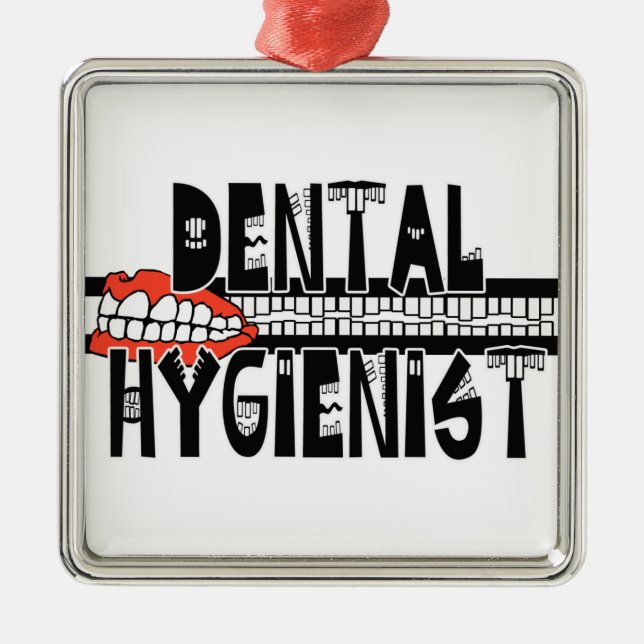ORNAMENTO DE METAL LOGOTIPO HIGIENISTA DENTAL TOOTHY (Frente)