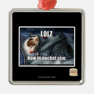 Ornamento De Metal LOLZ agora no tamanho do bolso