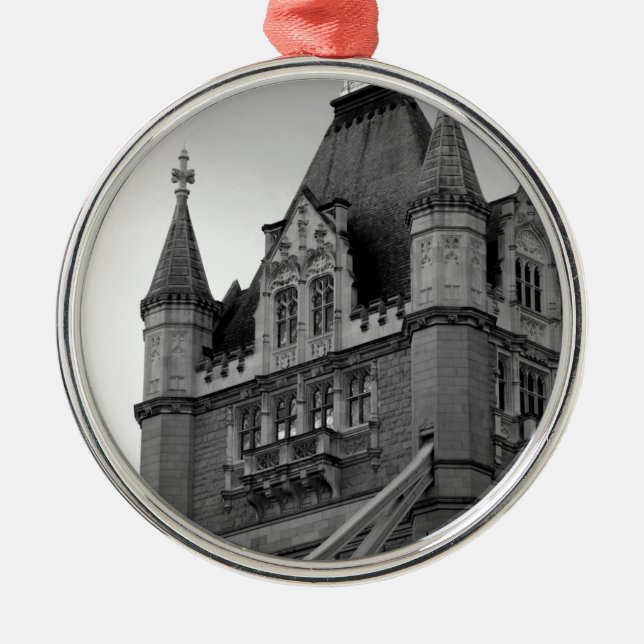 Ornamento De Metal London Tower Bridge Close-up (Frente)