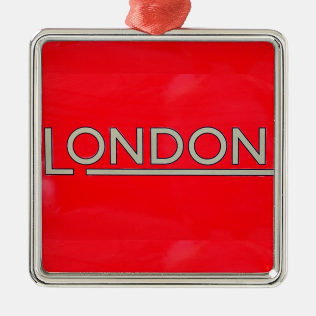 Ornamento De Metal Londres (Frente)