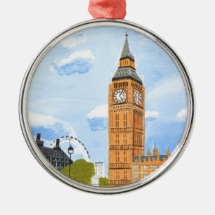 Ornamento De Metal Londres Big Ben