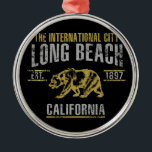 Ornamento De Metal Long Beach<br><div class="desc">Long Beach</div>