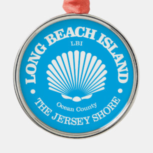Ornamento De Metal Long Beach Island (concha)