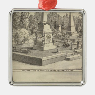 Ornamento De Metal Lote Sacto do cemitério, floresta do res