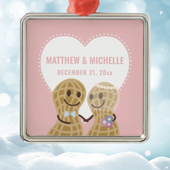 Ornamento De Metal Loucos Sobre Um Ao Outro Primeiro Natal Juntos (Criador carregado)