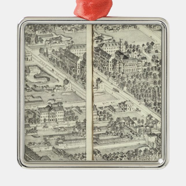 Ornamento De Metal Louis, Missouri 14 (Frente)