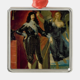 Ornamento De Metal Louis XIII coroado pela vitória, 1635