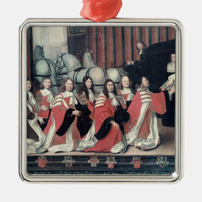 Ornamento De Metal Louis XIV recebido pelos xerifes em Toulouse (Frente)