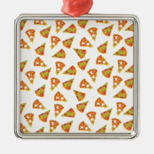 Ornamento De Metal Love Pizza