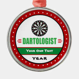 Ornamento De Metal Lover Engraçado do Jogo Dart