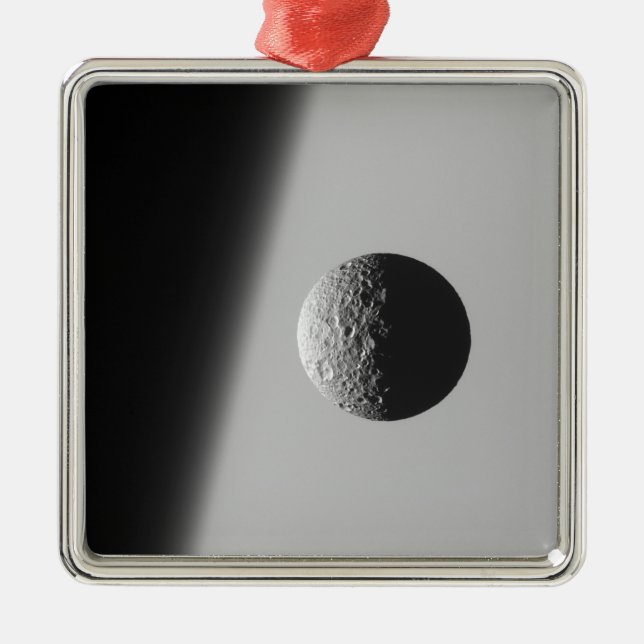 Ornamento De Metal Lua de Saturno Mimas (Frente)