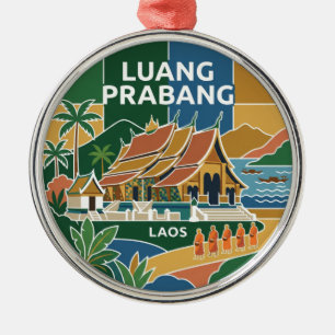 Ornamento De Metal Luang Prabang Laos
