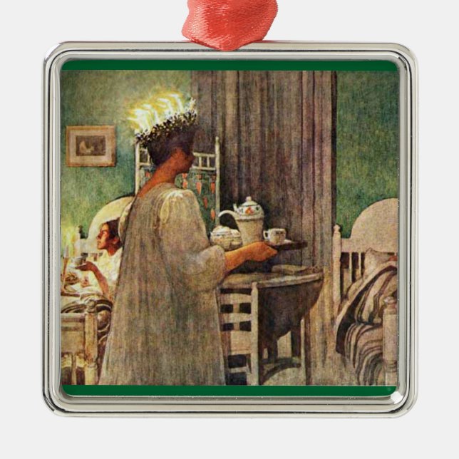 Ornamento De Metal Lucia Day (Frente)