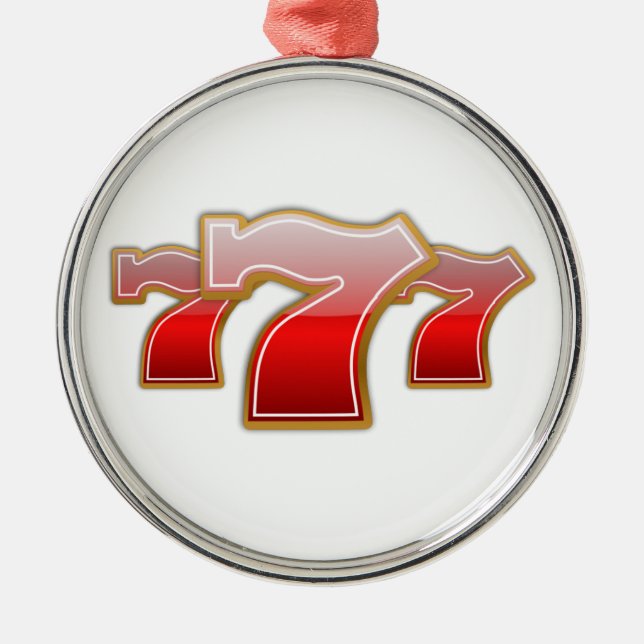 Ornamento De Metal Lucky Sevens - Loja de Máquina (Frente)