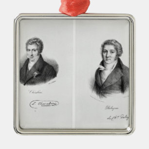 Ornamento De Metal Luigi Cherubini e Nicolas Marie Dalayrac