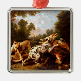 Ornamento De Metal Luta dos cães (por Frans Snyders)