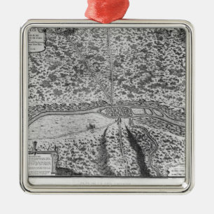 Ornamento De Metal Lutetia ou o primeiro plano de Paris