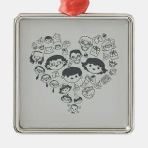 Ornamento De Metal Luv