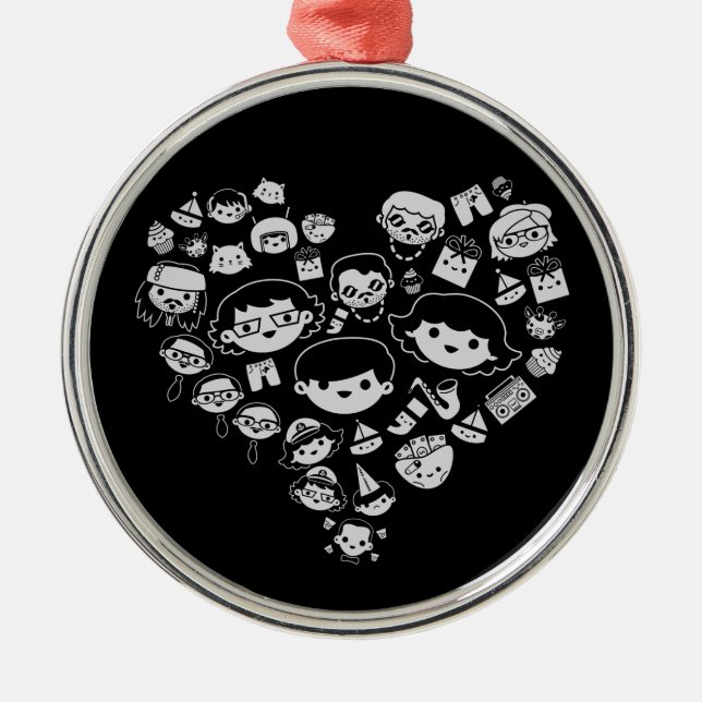 Ornamento De Metal Luv 2 (Frente)