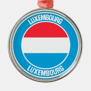 Ornamento De Metal Luxemburgo Round Emblem