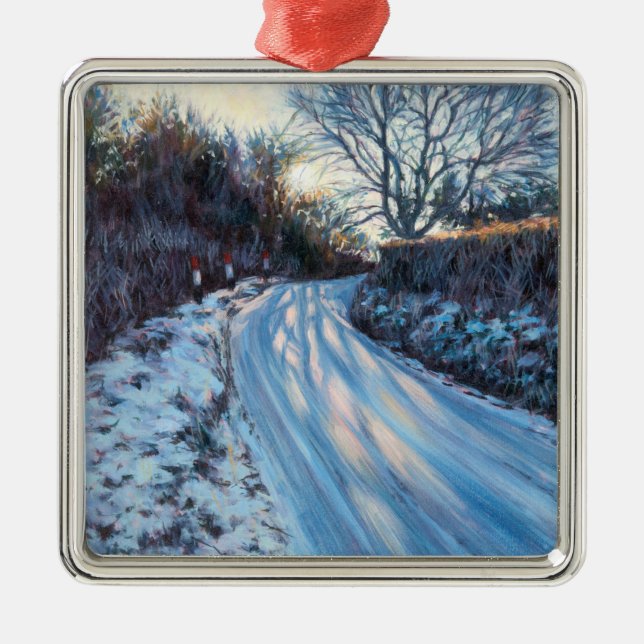 Ornamento De Metal Luz do inverno (Frente)