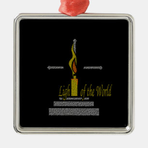 Ornamento De Metal Luz do Mundo