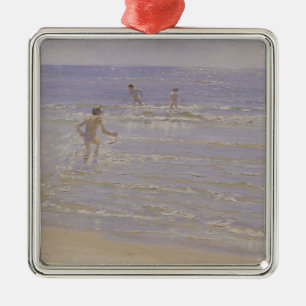 Ornamento De Metal Luz do sol em Skagen: Meninos que nadam, 1892