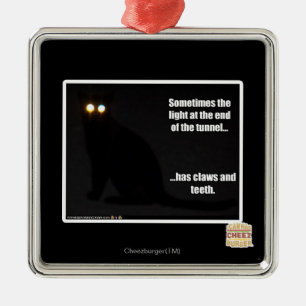 Ornamento De Metal Luz na extremidade do túnel