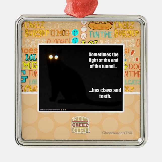 Ornamento De Metal Luz na extremidade do túnel (Frente)