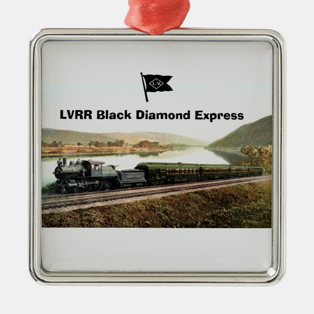 Ornamento De Metal LVRR Black Diamond Express (Frente)