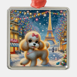 Ornamento De Metal Mabel Paris Holiday Card