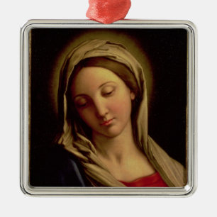 Ornamento De Metal Madonna