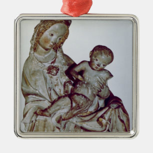 Ornamento De Metal Madonna e criança, conhecidos como o Krumauer
