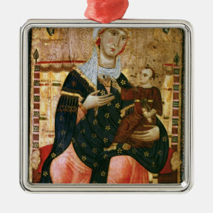 Ornamento De Metal Madonna e criança Enthroned, c.1260