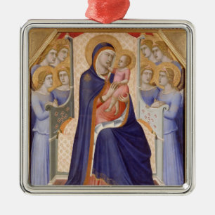 Ornamento De Metal Madonna na glória, c.1315 (tempera no painel)