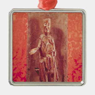 Ornamento De Metal Madonna preto, escola Catalan, século XI