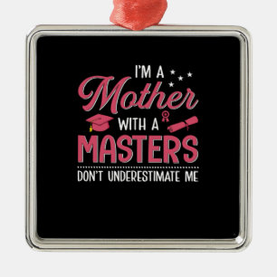 Ornamento De Metal Mãe Arte Mãe Com Um Mestre