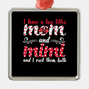 Ornamento De Metal Mãe E Mimi