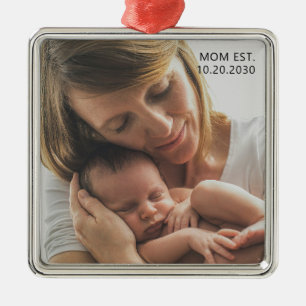 Ornamento De Metal Mãe Personalizada Estabelecida