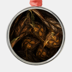 Ornamento De Metal Mãe Terra Abstrato de Arte