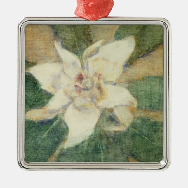 Ornamento De Metal Magnólia Grandiflora (Frente)