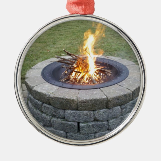 Ornamento De Metal Maine FirePits! (Frente)